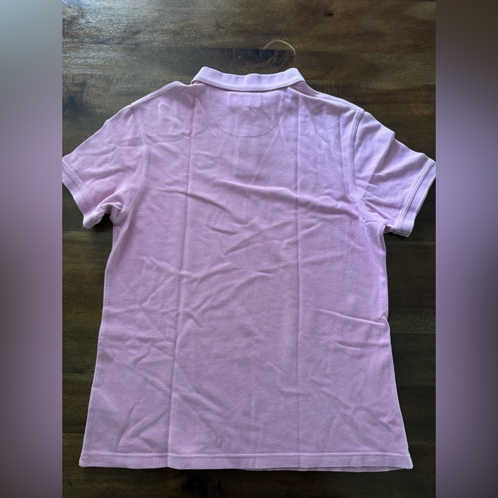 Men’s Barbour Pink Polo Shirt Size Large - Picture 7 of 7